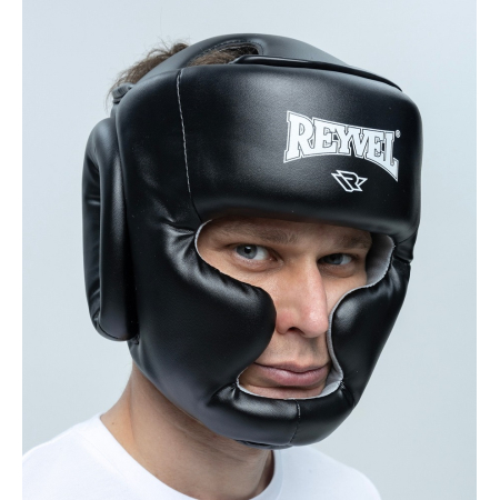 Шлем боксерский закрытый Reyvel, Черный